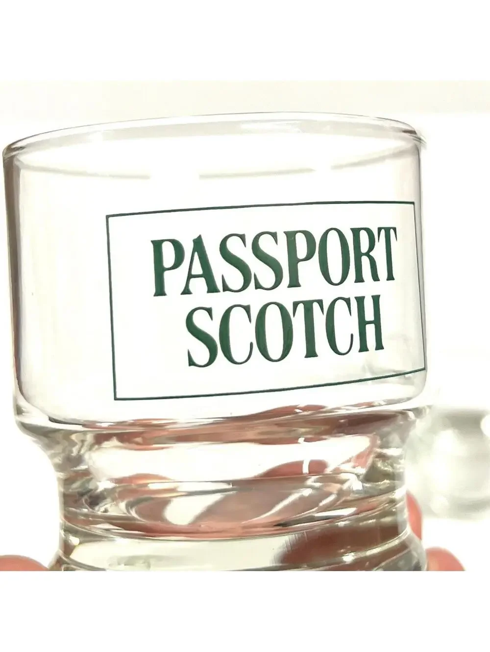 PASSPORT SCOTCH Whisky Rocks Glass SET OF TWO VTG Whiskey Glasses